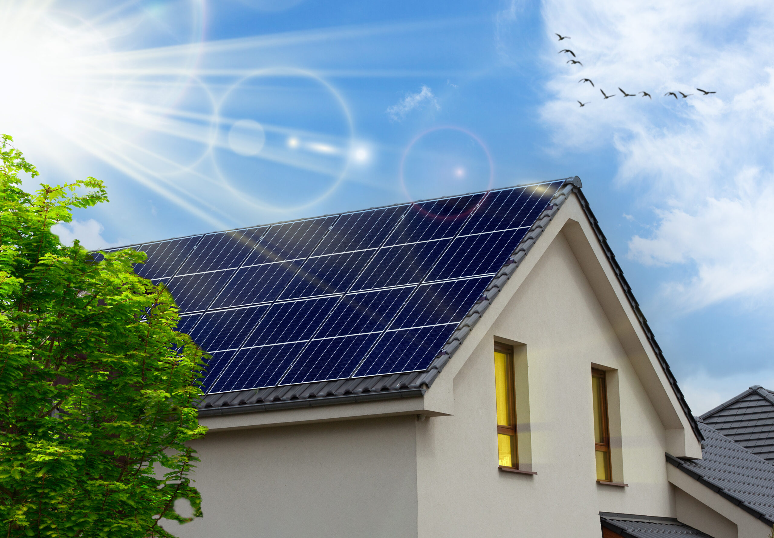 Solar panel installation 6